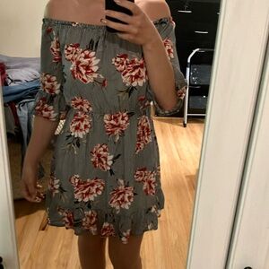 Floral Off-Shoulder Dress